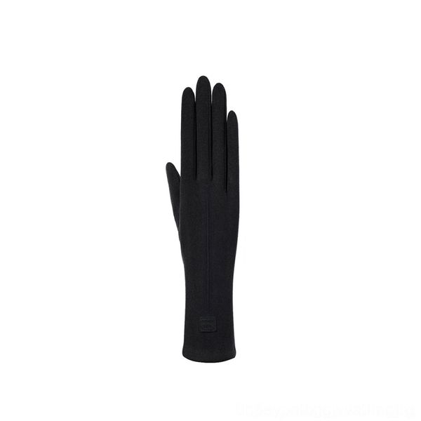 

onye autumn and winter and womensoft ves fingerless mittens gloves women' touch screen riding windproof plush thickened soft comfortab, Blue;gray