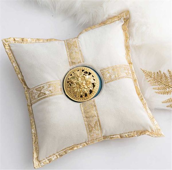 

pillow middle east luxury ceramic incense burner censer holder creative golden cushion home tea house yoga accessories 30x30cm