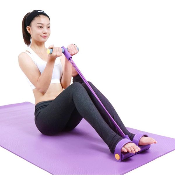 

resistance bands band elastic pedal leg exerciser yoga pull rope belt strap sit-up bodybuilding for pilates workout fitness equipment