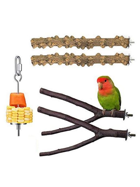 

other bird supplies toys hammock swing toy perch parrot natural perches with feeder for cage birds pet parakeet