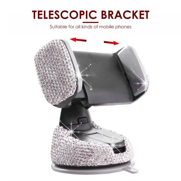 

in 1 car phone holder stand mount air vent clip rhinestone suctionÂ cup bracket for outdoor mobile accessories cell mounts & holders