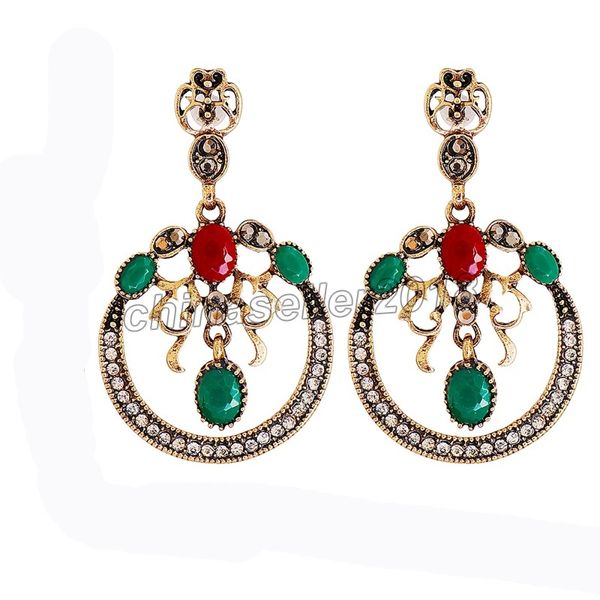 Orecchini con perle pendenti con strass antichi, tendenza pendientes, orecchini di cristallo vintage per le donne