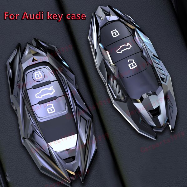 

car key case cover shell fob for audi a1 a3 q2l q3 s3 s5 s6 r8 tt tts 2020 q7 q5 a6 a4 a4l q5l a5 a6l a7 a8 q8 s4 s8 accessories