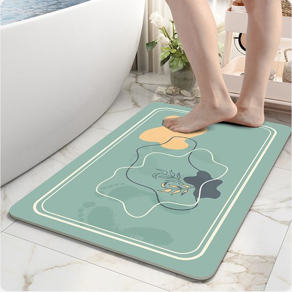 

Eovna Non-Slip Bath Mat Carpets Doormats Rugs for Bathroom Toilet Entrance Door Floor Stair Absorbent Quick Drying