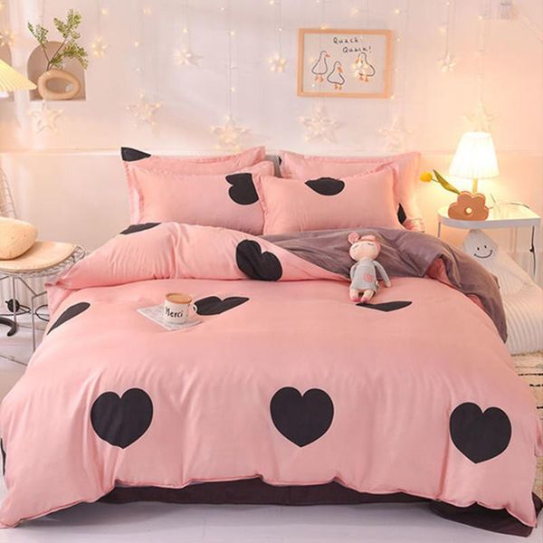 

bedding sets love print set comforters child bed duvet cover linen  size sheet