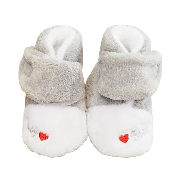 Botas infantil de neve de pelúcia inverno bebê meninos meninas sapatos macio sole lã bonito primeiro caminhante criança criança fofa prwalker 0-18m