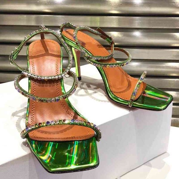 

70% off wholesale flip-flops gladiator sandals cut-outs summer woman crystal decor sandalias mujer new design high heel women shoes strap, Black