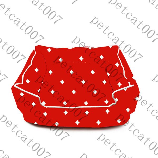 Set di tappetini per animali domestici alla moda con stampa di lettere rosse Canili Canili Schnauzer Bulldog Forniture per letti per canili per animali domestici