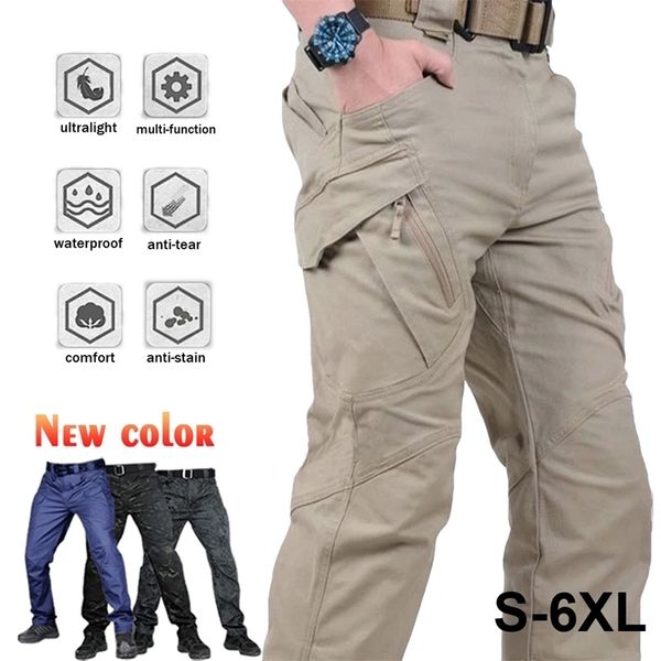 

city tactical cargo pants classic outdoor hiking trekking army tactical joggers pant camouflage military multi pocket trousers 210714, Black