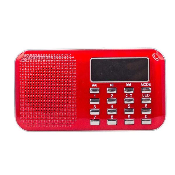 

radio l-218 mini usb speaker portable retro style fm sd card reader