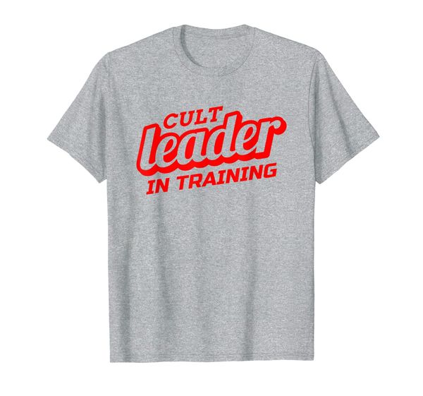 

true crime lover gift - cult leader in training t-shirt, White;black