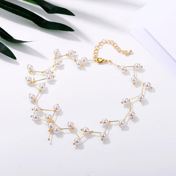 

chokers 2021 fashion choker necklace black gold statement for women bijoux femme jewelry, Golden;silver