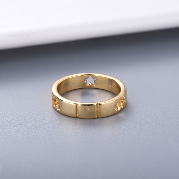 

simple style couple ring personality for lover ring star fashion ring silver plated jewelry supply