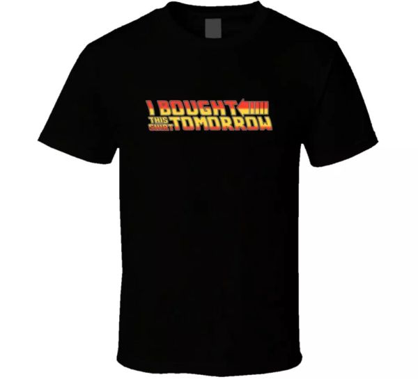 

back to the future funny t shirt, White;black