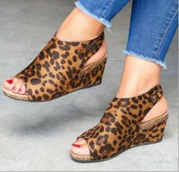 

women summer beach sandals high heels pumps plus size wedges shoes woman vintage pu leather sandalias mujer sapato feminino d226, Black