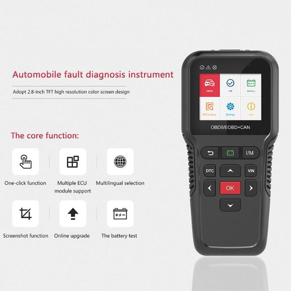

code readers & scan tools obd 2 automotive scanner engine 12v analyzer tool for the auto quick cranking charging testing
