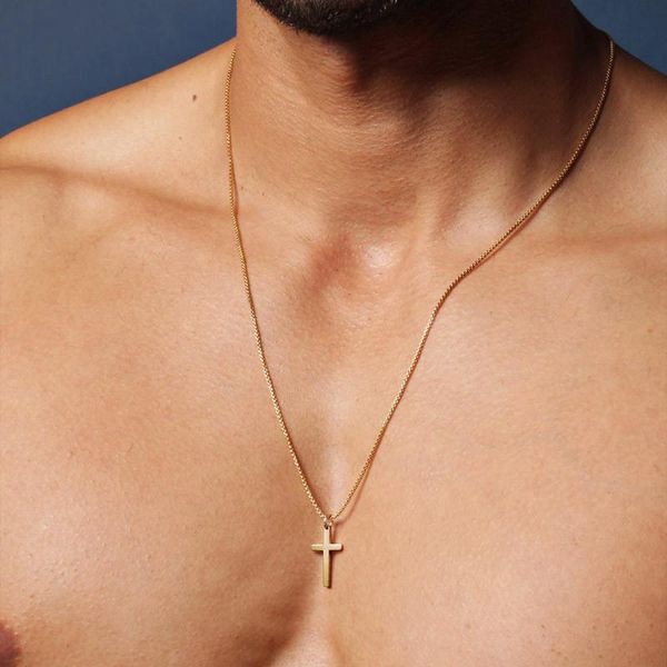 

pendant necklaces cross necklace for men - men's gold jewelry chain, Silver