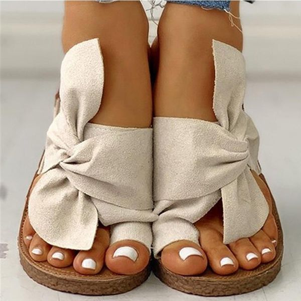 

sandals fashion women slip on summer shoes flats bow flip flop for outdoor slippers casual flat sandalias, Black