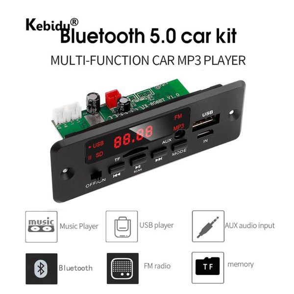 

& mp4 players mp3 player decoder board 6w/50w bluetooth 5.0 car tf usb aux fm radio wma module 2x25w 2x2w