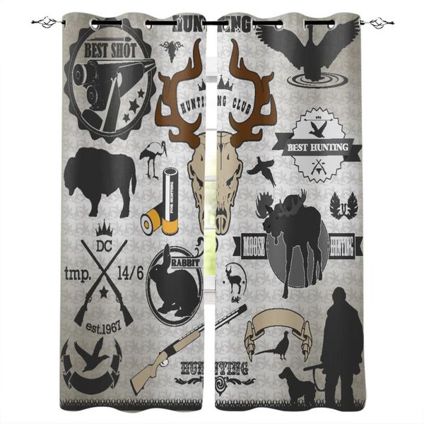 

wild animal art blackout curatin living room bedroom window treatment drapes curtains for the kids curtain