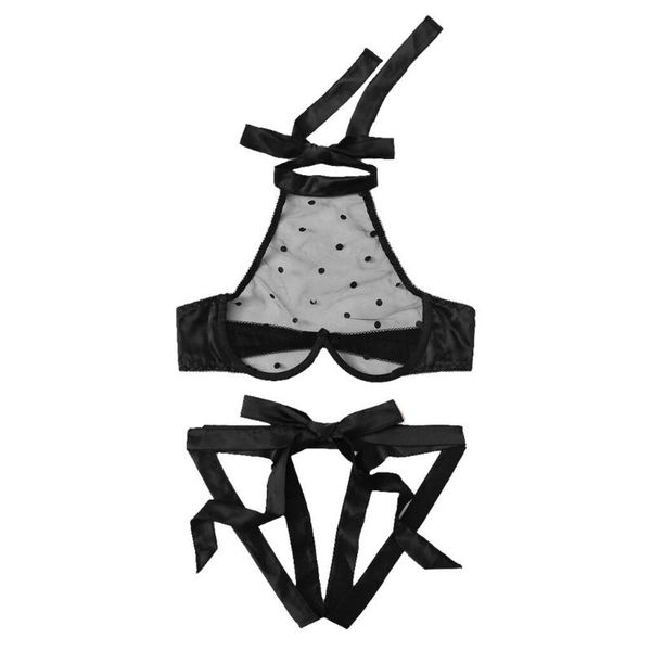 

bras sets youyedian bra set lace transparent lingerie corset underwire racy muslin sleepwear underwear briefs push up women#y25, Red;black