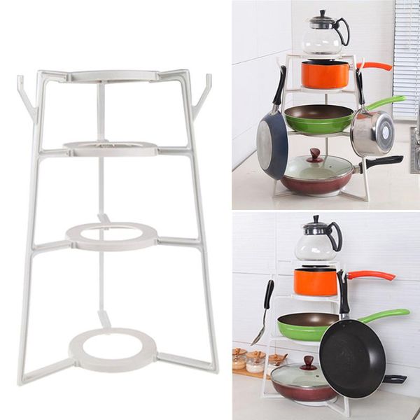 

hooks & rails stand kitchen storage prateleira pot rack space saving cookware holder turret estante rangement for cuisine tableware