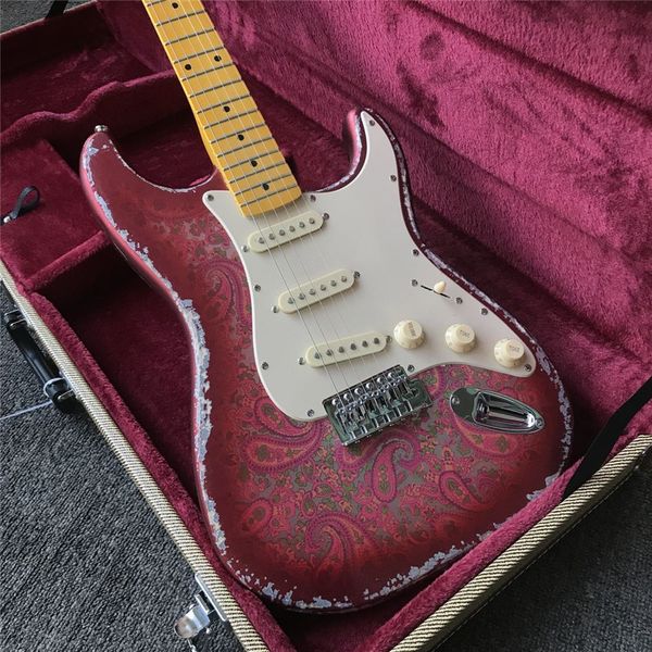 

coral made old electric guitar, metal color, real ps, modifiable and customized
