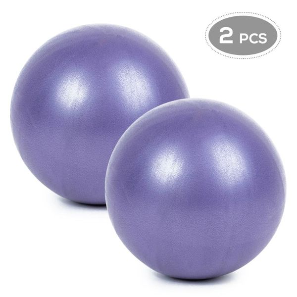 

25cm 2 pcs sports yoga balls fitness ball gym balanceanti-burst thick stability mini pilates barre physical