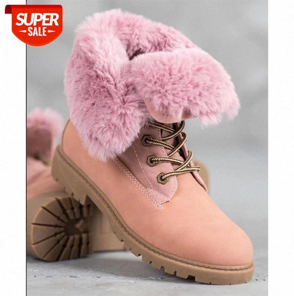 

brand new ins ladies chunky heels ankle boots fashion winter warm fur snow boots women 2020 casual shoes woman botas mujer #e92t
