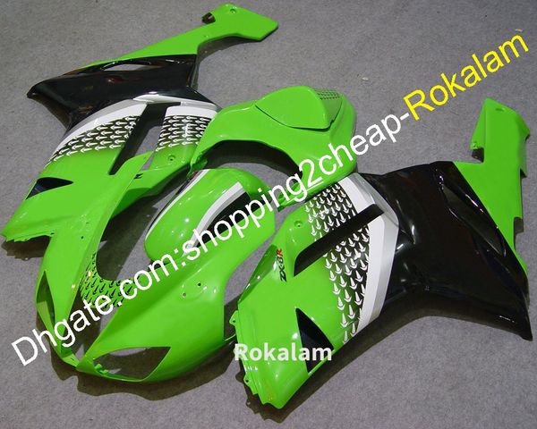 ZX6R 2007 2008 Carening ABS per Kawasaki ZX 6R 07 08 ZX-6R 636 ZX636 Set di carent kit aftermarket moto (stampaggio a iniezione)