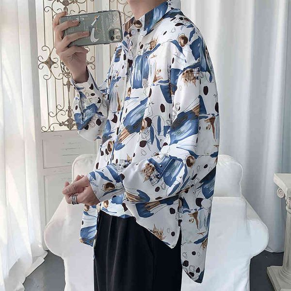 

t shirts arrival spring loose long sleeve casual floral of men 2021 all thin games oversized sun protection clothing 2xl-m 0g0q, White;black