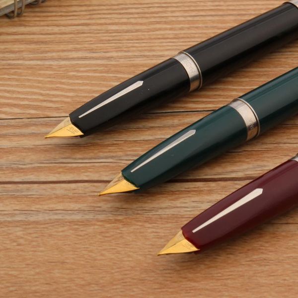 

fountain pens classic plastic hero 240 pen old style duckbill nib green stainless steel school student office stationery ink