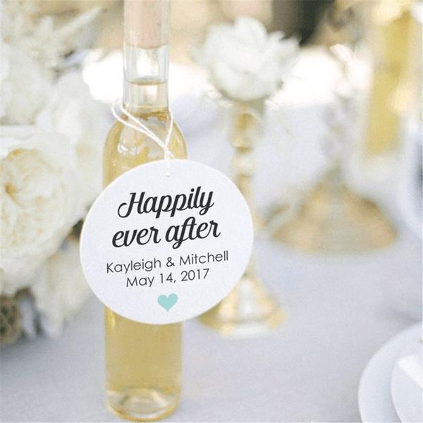 

greeting cards personalized favor tags wedding happily ever after tag favors