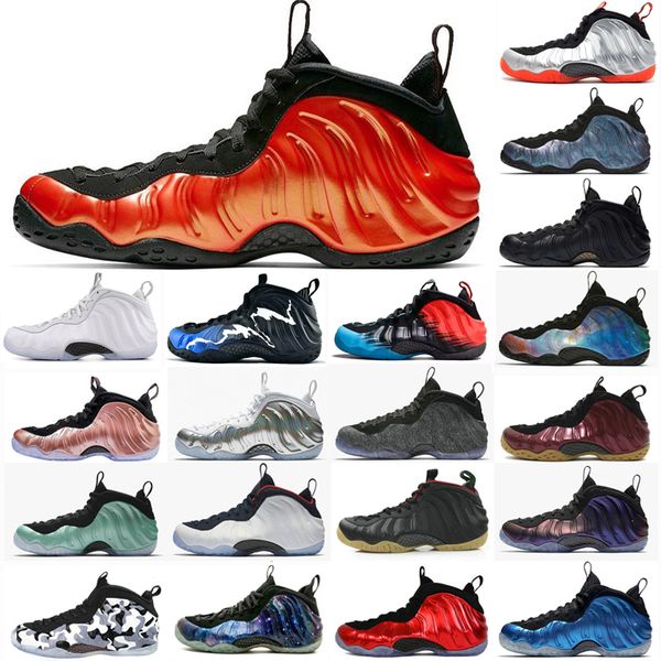 

1 university red volt black mens outdoor shoes cushion penny hardaway baskets 1s foam one sports sneakers trainers