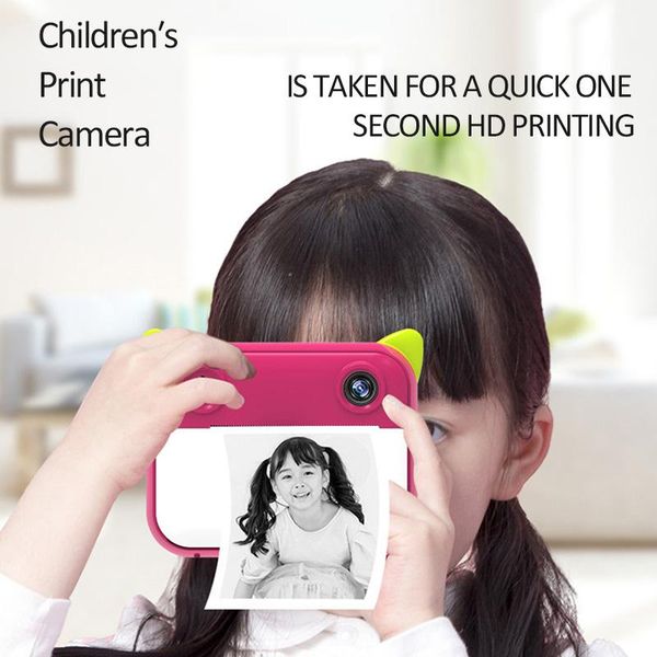 

digital cameras children's camera instant for kids 1080p hd po video with thermal paper birthday gifts boy girl