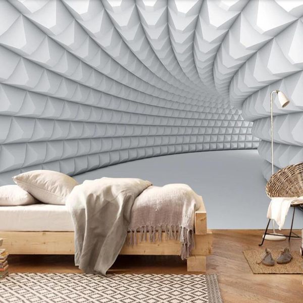 

wallpapers drop custom 3d wallpaper mural modern minimalist stereo geometry living room bedroom wall decoration