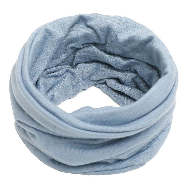 

scarves pullover knitted bib autumn and winter solid color men women couples fashion fake high collar single loop neck cover, Blue;gray