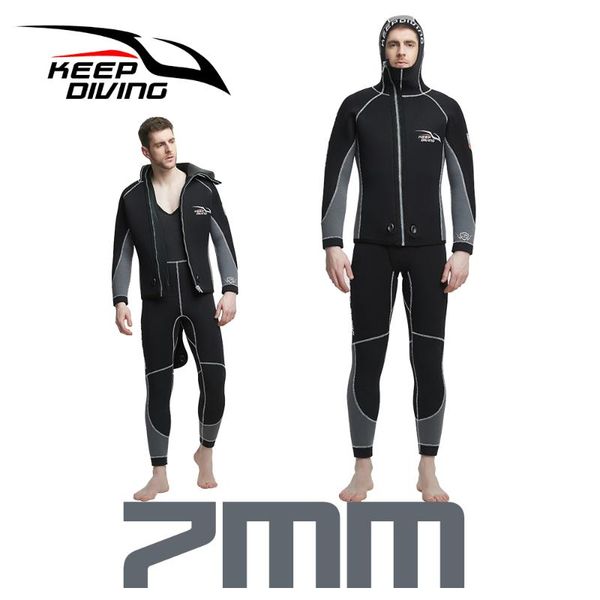 

7mm mens wetsuit arrival one-piece wet suit winter warm neoprene spearfishing swim wear