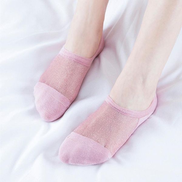

socks & hosiery invisible women slippers spring fashion patchwork comfort breathable non-slip deodorant women's, Black;white
