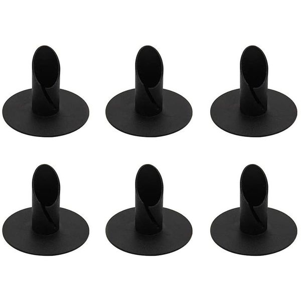 

candle holders set of 6,black candlestick for taper candle,wedding, dinning, party fireplace stand