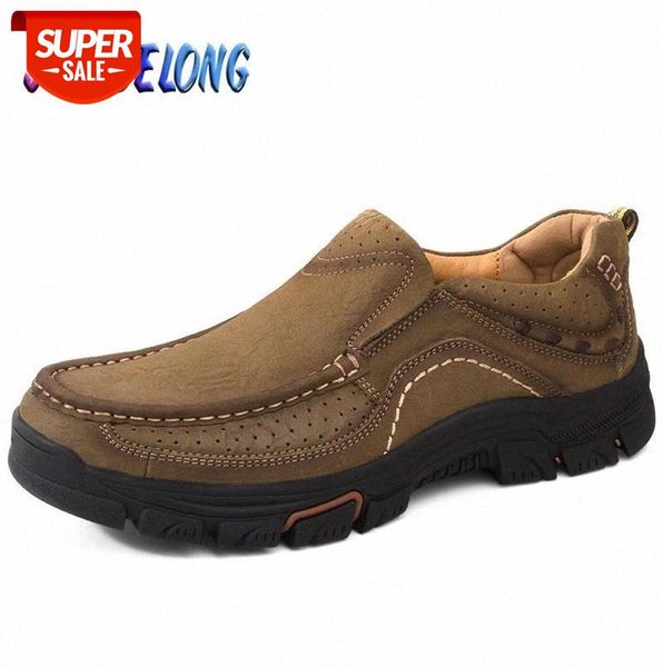 

brand men's casual shoes genuine leather men's shoes fashion loafers outdoor comfortable sneakers zapatos de hombre #yg8c
