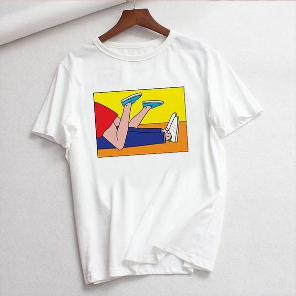 

fun spoof andrea locci mens men cheeky illustration series sneakersutra harajuku short sleeve fashion tees female, White;black
