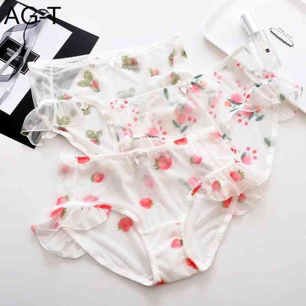 

mesh women's cute bow ruffle ultra-thin transparent briefs plus women underwear panties of large size 7xl, Black;pink