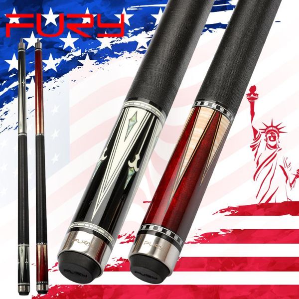 

originalfury billiard pool cue hard maple shaft ak series with case linen thread stick 11.75/12.75mm tiger tip professional kit cues