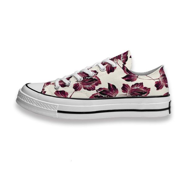 

custom printed sho scarlet lotus flower sneakers low mens womens skateboard sport footwear diy trainers canvas casual shoe