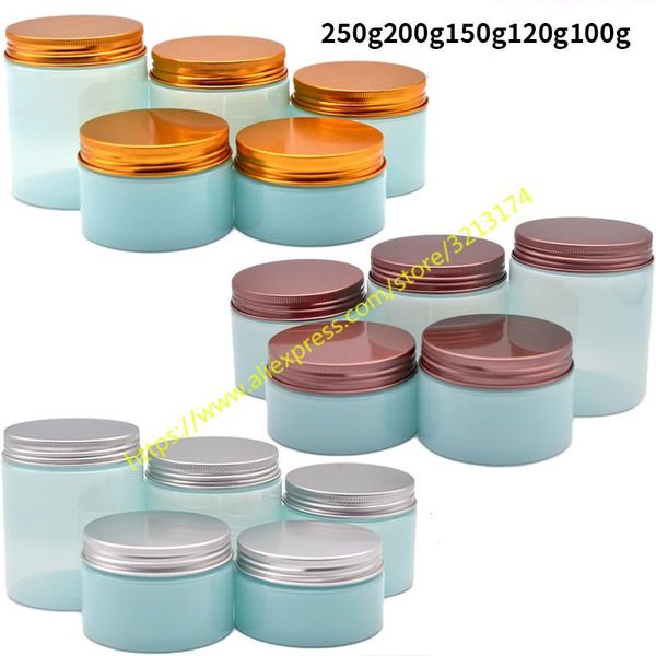 

storage bottles & jars 250g 200g 150g 120g 100g nattier blue pet cream jar,cosmetic container,display case,facial mask packing,plastic