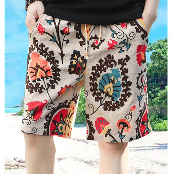 

men's shorts summer thin breathable cotton beach drawstring swimwear design board bermuda men short cg60, White;black