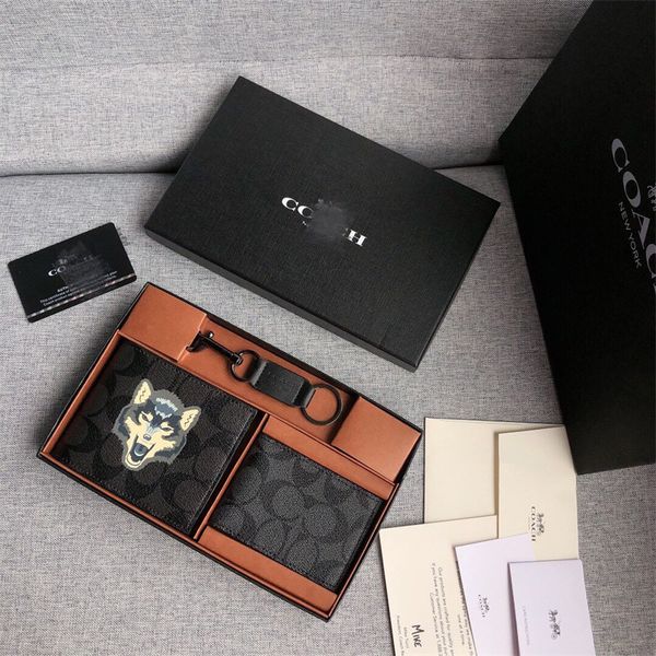 

bag handbag c family men's old flower embossed short business leisure cowhide wallet half fold card hand, Black;red