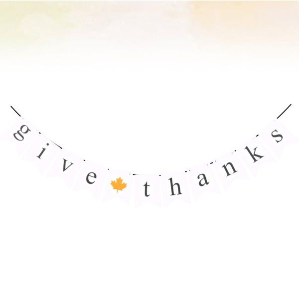 

party decoration paper banner hanging letter burgee thanksgiving pendant