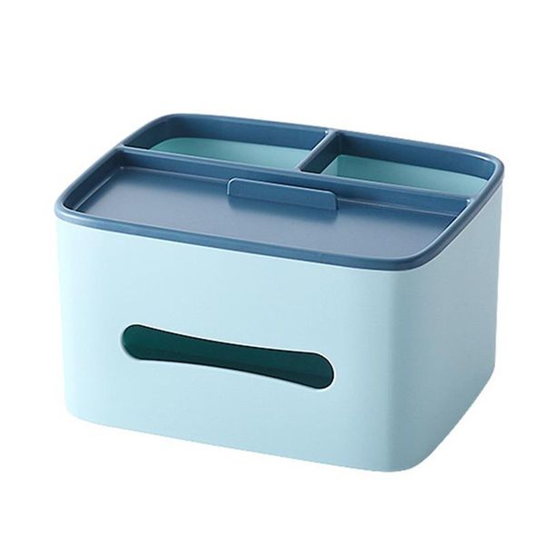 

tissue boxes & napkins multifunction remote control holder desk storage organizer box container for desk, office supplies, home